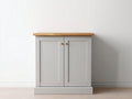 Aparadores de madera 90x40x95 cm gris-marrón - almacenamiento para comedor - diseño moderno